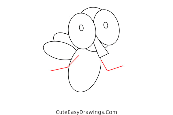 how to draw a fly easy - www.cuteeasydrawings.com