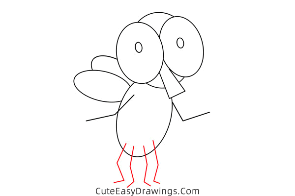 how to draw a fly easy - www.cuteeasydrawings.com