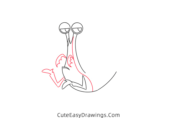 how to draw jacques from finding nemo - www.cuteeasydrawings.com