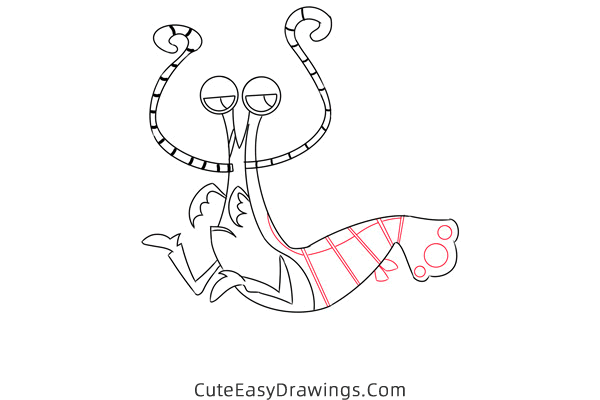 how to draw jacques from finding nemo - www.cuteeasydrawings.com