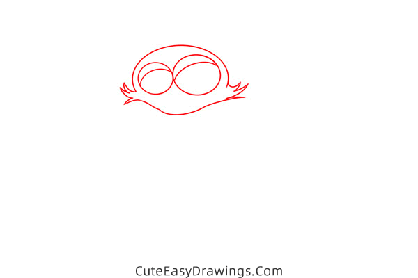 how to draw a cat and a bird - www.cuteeasydrawings.com