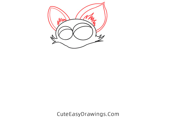 how to draw a cat and a bird - www.cuteeasydrawings.com