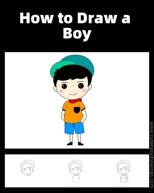 how to draw a boy easy - www.cuteeasydrawings.com