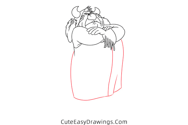 how to draw indian chief from peter pan - www.cuteeasydrawings.com