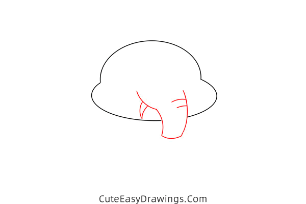 how to draw a baby elephant - www.cuteeasydrawings.com