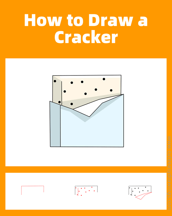 how to draw a soda cracker - www.cuteeasydrawings.com