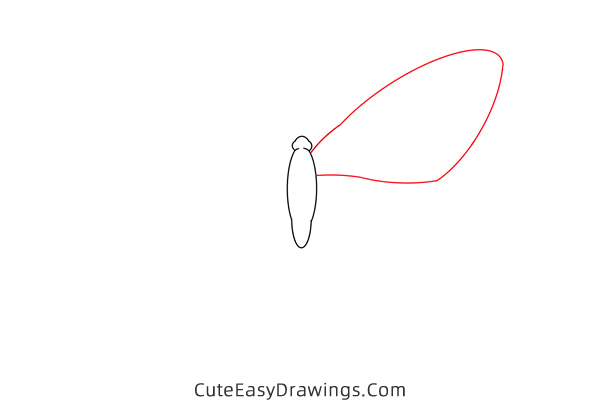 how to draw a butterfly - www.cuteeasydrawings.com