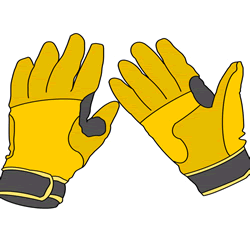 How to Draw Sports Gloves Step by Step