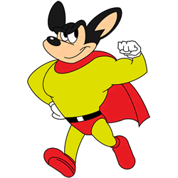 How to Draw Mighty Mouse Step by Step