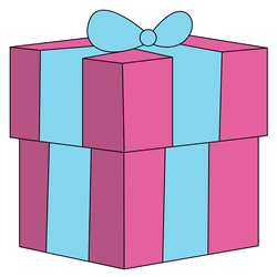How to Draw a Gift Box Step by Step