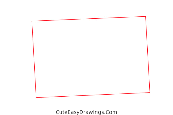 how to draw a postcard - www.cuteeasydrawings.com