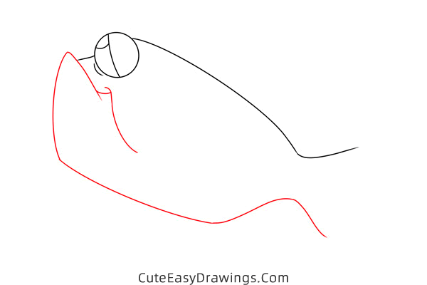 how to draw bloat from finding nemo - www.cuteeasydrawings.com