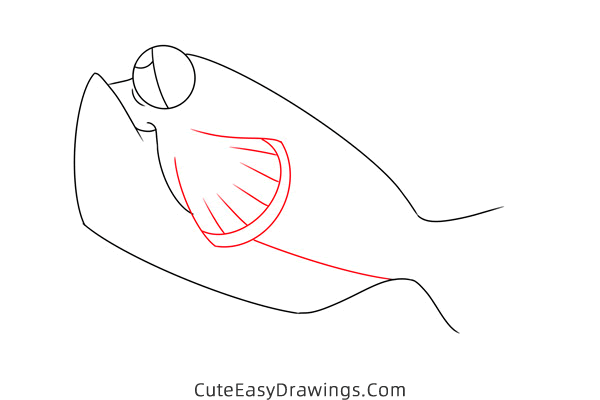 how to draw bloat from finding nemo - www.cuteeasydrawings.com