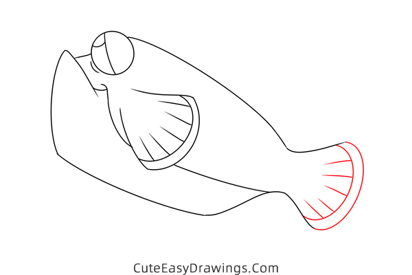 how to draw bloat from finding nemo - www.cuteeasydrawings.com