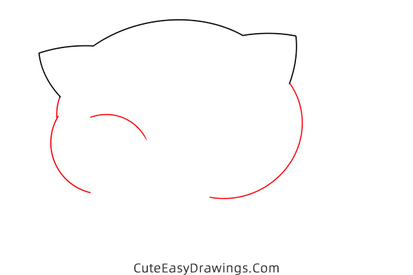 how to draw a cute cat - www.cuteeasydrawings.com