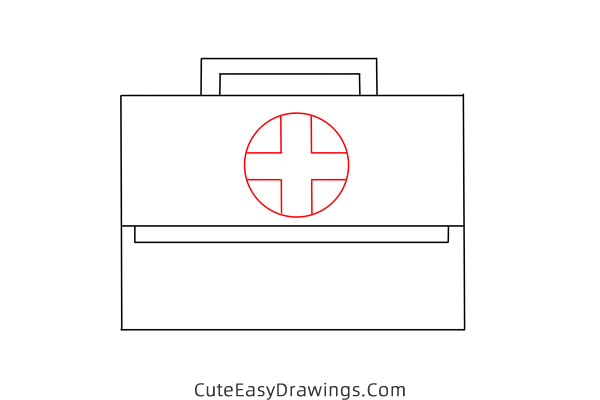 how to draw a first aid kit - www.cuteeasydrawings.com