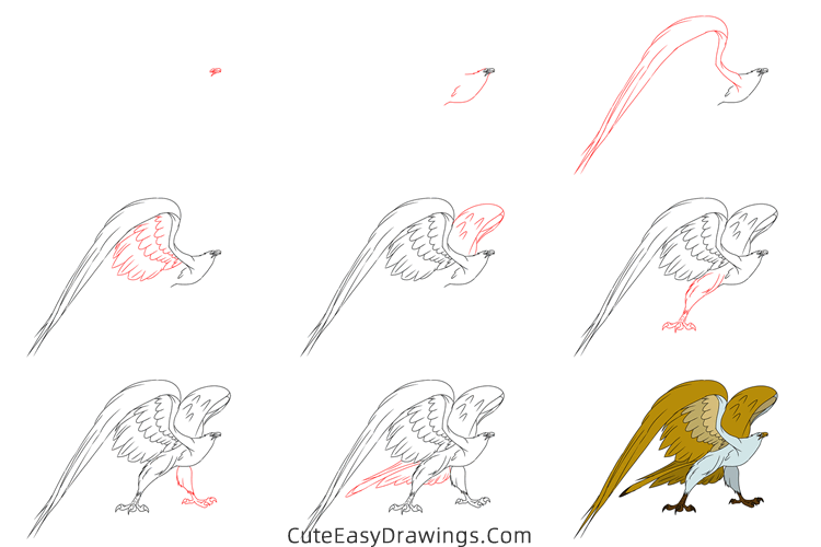 how to draw marahute from the rescuers - www.cuteeasydrawings.com