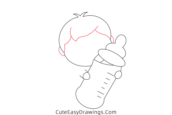 how to draw a cute baby - www.cuteeasydrawings.com