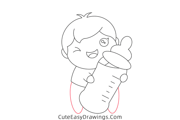 how to draw a cute baby - www.cuteeasydrawings.com