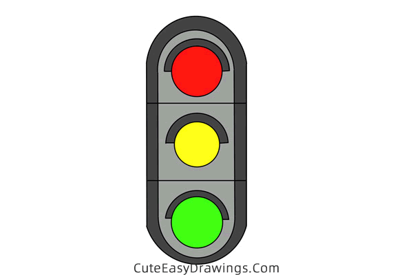 how to draw a traffic light - www.cuteeasydrawings.com