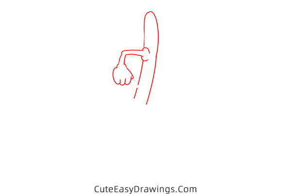 how to draw the broom from fantasia - www.cuteeasydrawings.com