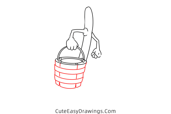 how to draw the broom from fantasia - www.cuteeasydrawings.com