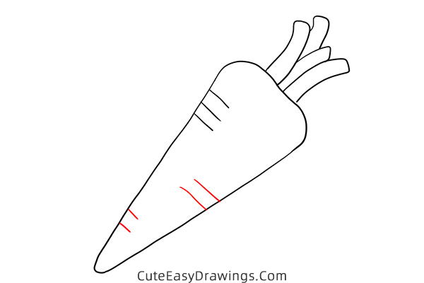 how to draw a carrot easy - www.cuteeasydrawings.com