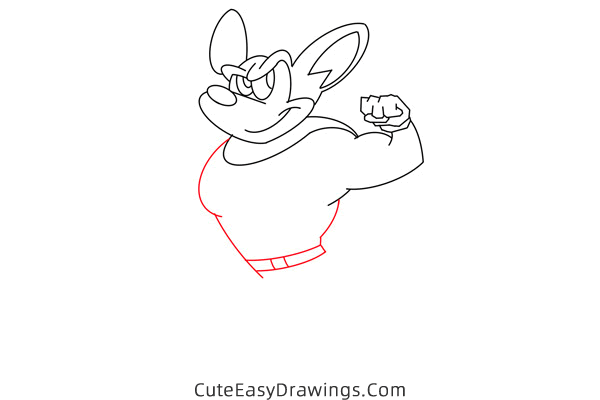 how to draw mighty mouse - www.cuteeasydrawings.com