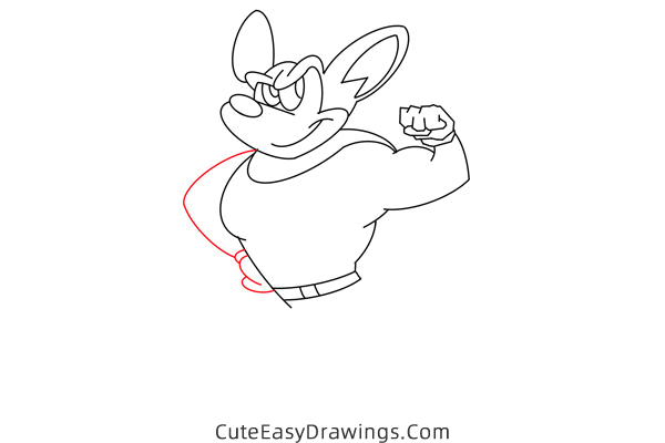 how to draw mighty mouse - www.cuteeasydrawings.com