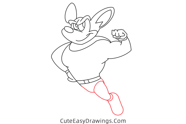 how to draw mighty mouse - www.cuteeasydrawings.com