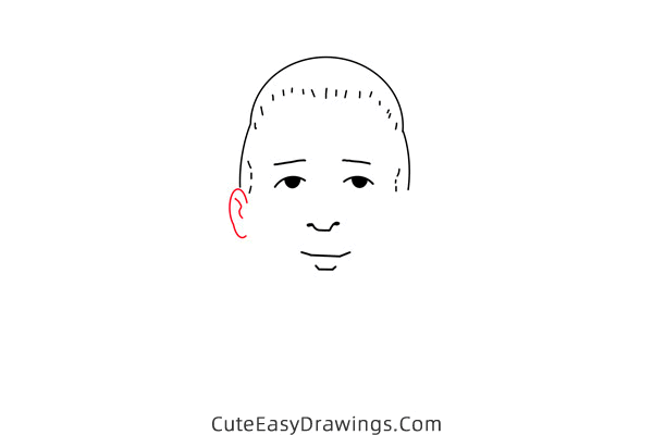 how to draw bobby hill - www.cuteeasydrawings.com