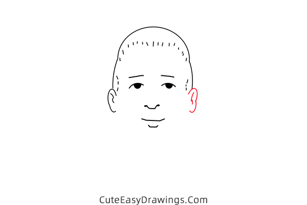 how to draw bobby hill - www.cuteeasydrawings.com