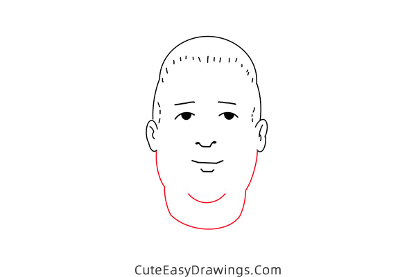 how to draw bobby hill - www.cuteeasydrawings.com