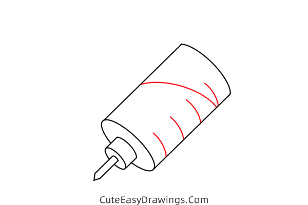 how to draw a syringe - www.cuteeasydrawings.com