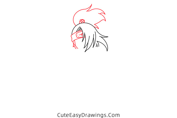 how to draw deidara from naruto - www.cuteeasydrawings.com