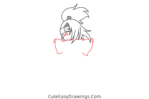 how to draw deidara from naruto - www.cuteeasydrawings.com