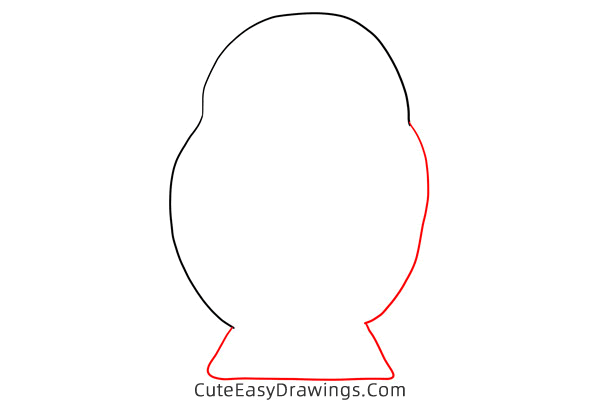 how to draw a matryoshka doll - www.cuteeasydrawings.com