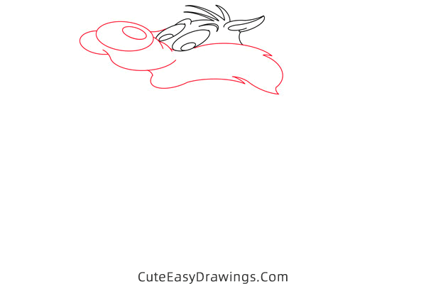 how to draw sylvester - www.cuteeasydrawings.com