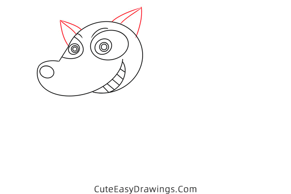 how to draw a cartoon raccoon - www.cuteeasydrawings.com