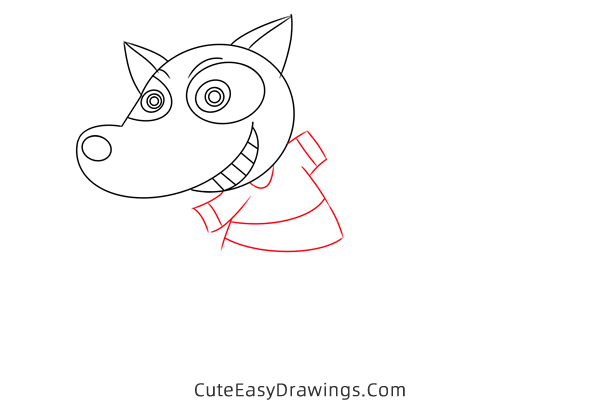 how to draw a cartoon raccoon - www.cuteeasydrawings.com