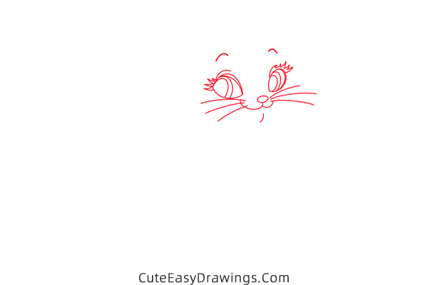 how to draw marie from the aristocats - www.cuteeasydrawings.com