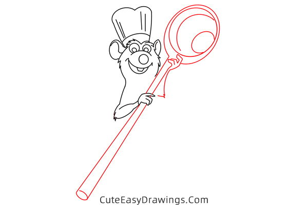 how to draw remy from ratatouille - www.cuteeasydrawings.com