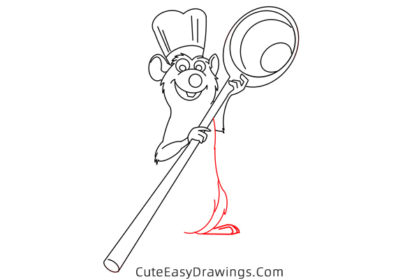 how to draw remy from ratatouille - www.cuteeasydrawings.com