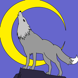 How to Draw a Wolf Howling at the Moon Step by Step