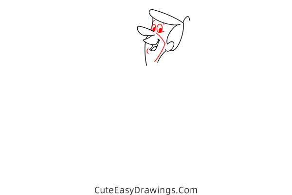 how to draw george jetson - www.cuteeasydrawings.com