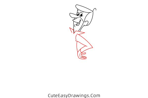 how to draw george jetson - www.cuteeasydrawings.com