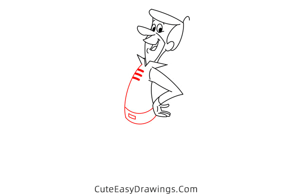 how to draw george jetson - www.cuteeasydrawings.com