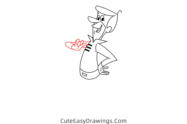 how to draw george jetson - www.cuteeasydrawings.com