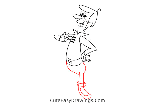 how to draw george jetson - www.cuteeasydrawings.com