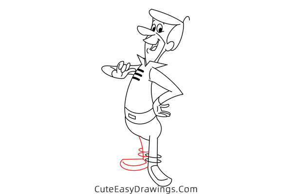 how to draw george jetson - www.cuteeasydrawings.com